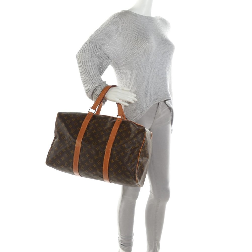 Auth Louis Vuitton sac souple 45 monogram